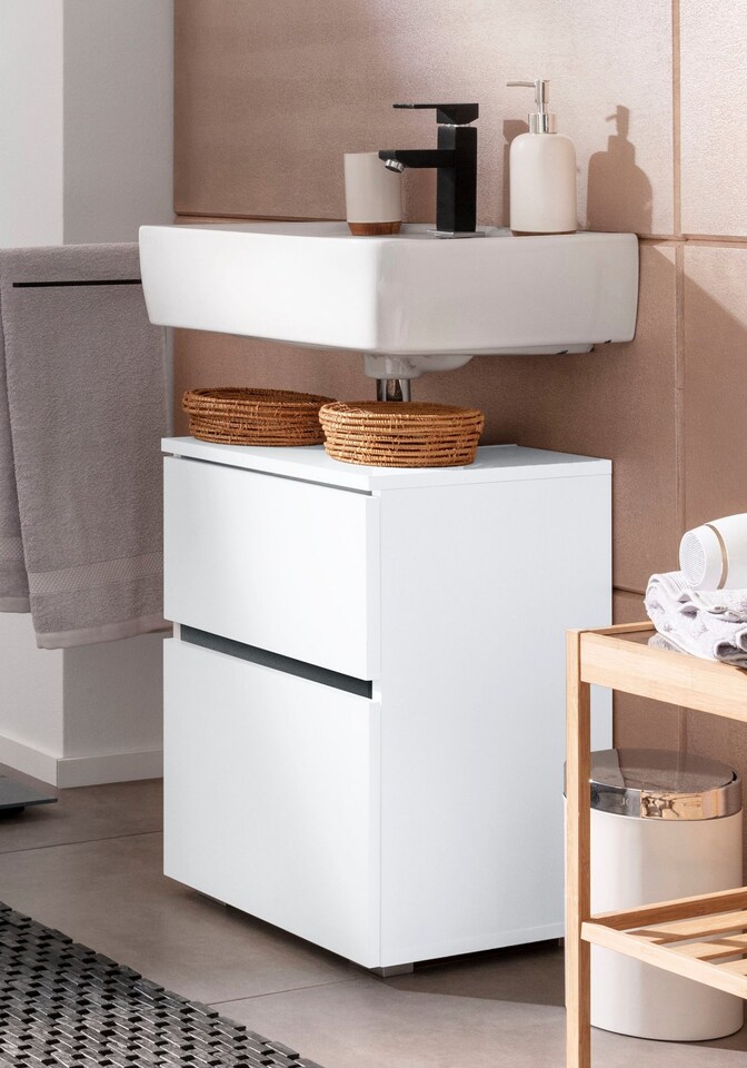 image 1 of Wisla Sink Cabinet 40cm with 1 Door White | White | White