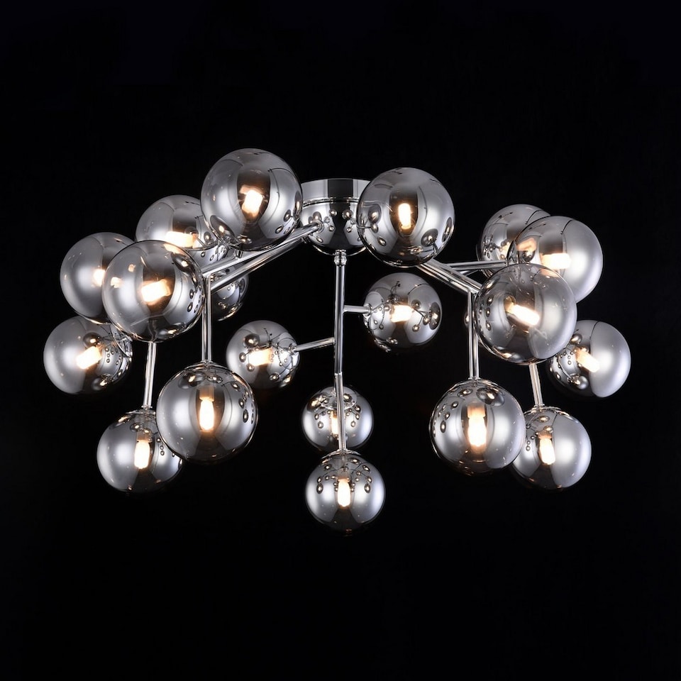 image 1 of Dallas Semi Flush Ceiling Lamp Chrome, 20 Light, G9