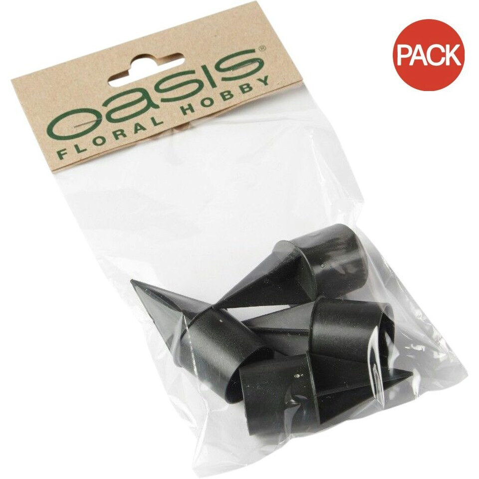 Oasis Candleholders (Pack Of 4) Black One Size Tesco Groceries