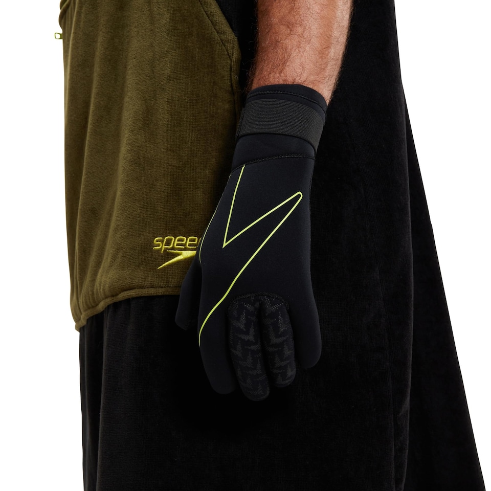 image 1 of Speedo Unisex-Adult Swim Gloves | Pool Essentials Training Aids, Check, Xxl