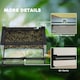 image 9 of PawHut 10L Glass Terrarium, Reptile Vivarium with Stone Background, Black