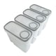 image 9 of 4pc Airtight Reusable Plastic Kitchen Food Storage Container Organiser Set
