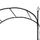 image 8 of Outsunny Metal Decorative Backyard Arch w/ Gate Garden Arbor for Climbing Plants