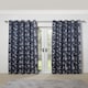 image 2 of Meadows Lined Eyelet Jacquard Curtains 168cm x 183cm Navy | Blue | Blue