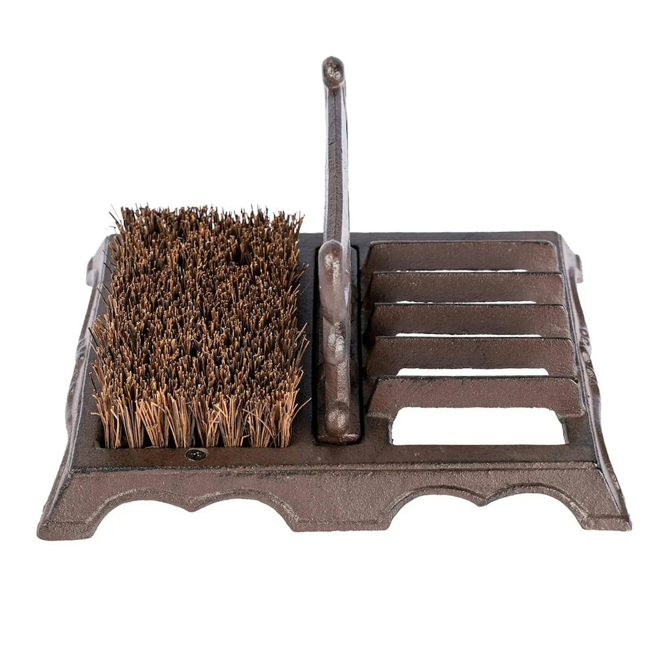 image 1 of Homescapes Cast Iron Boot Scraper and Cleaner