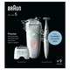 image 1 of Braun Silk-épil 5,  Epilator For Easy Hair Removal, Lasting Smooth Skin, 5-230, White/Flamingo