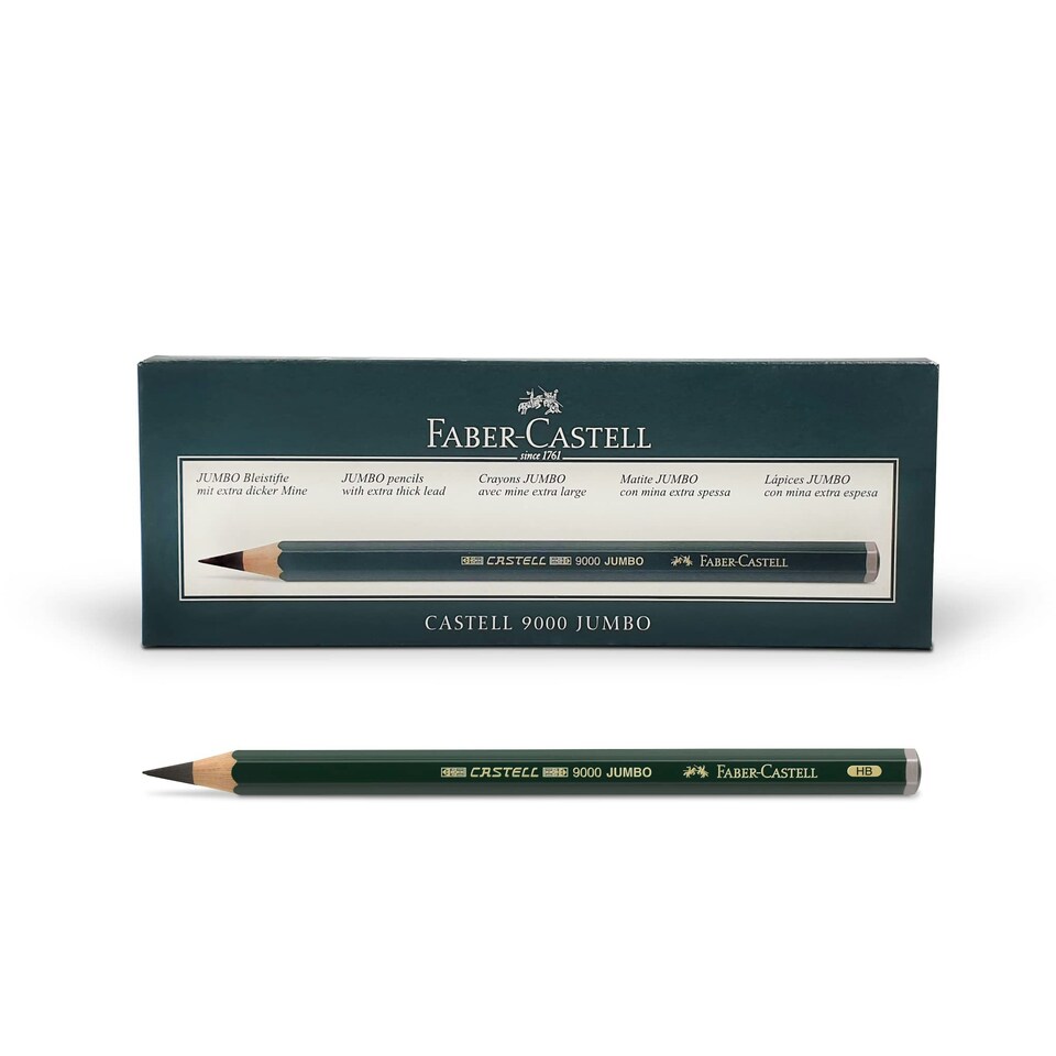 Faber-Castell - Castell 9000 Jumbo Pencil, HB  - FC119300