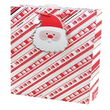 Santa Text With Giant Tag Design Extra Large Christmas Gift Bag