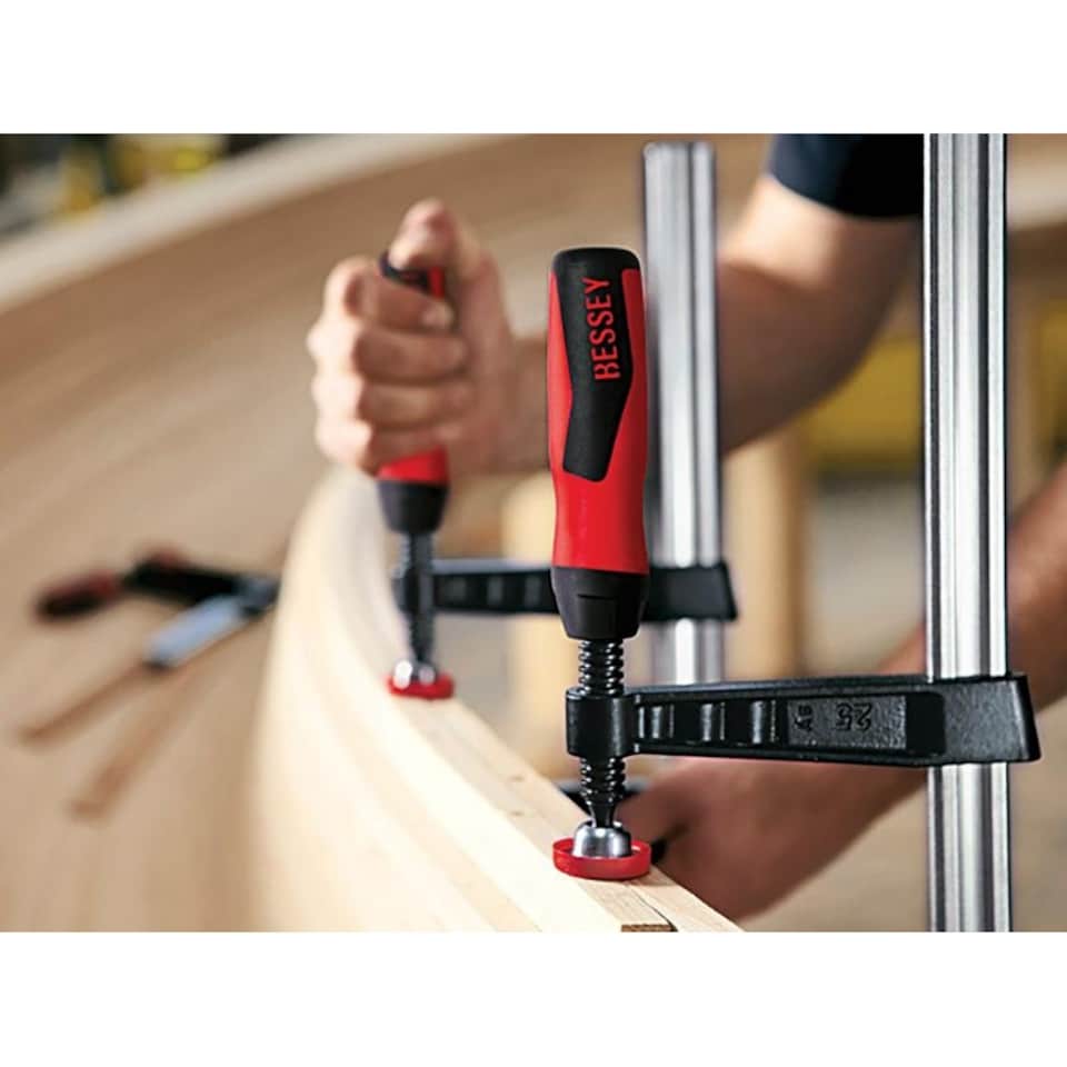 image 1 of Bessey Tgk Malleable Cast Iron Screw Clamp | Multi | Multi Colour | Capacity 160mm | 1