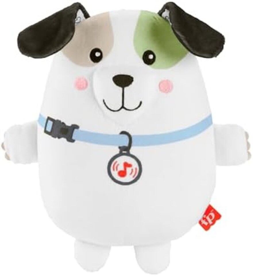 image 1 of Fisher Price Calming Vibes Puppy Soother Plush Sound Machine For Newborns
