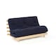 image 1 of 4ft Small Double Futon Mattress And Base Set in Navy