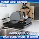 image 2 of Harbour Housewares Metal Dish Drainer Rack with Drip Tray - Black | Black | Black