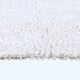 image 5 of Homescapes Luxury Reversible Semi Circle Bath Mat - White White