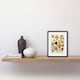 image 2 of Botanical Ernst Haeckel Style Plant Watercolour 9x7" Black Framed Wall Art Print