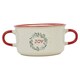 image 4 of Christmas Soup Mugs Jumbo Stoneware Two Handle Festive Xmas Bowls | Multi | Set of 4