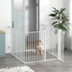 image 6 of PawHut 2 in 1 Dog Pen, Safety Pet Gate, 6 Panels, for Medium Dogs, 90Hcm - White