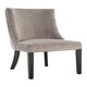 image 2 of Interiors by Premier Grey Velvet Chair, Curly Back chair, Easy to Assemble Borg Chair, Comfy Office Chair