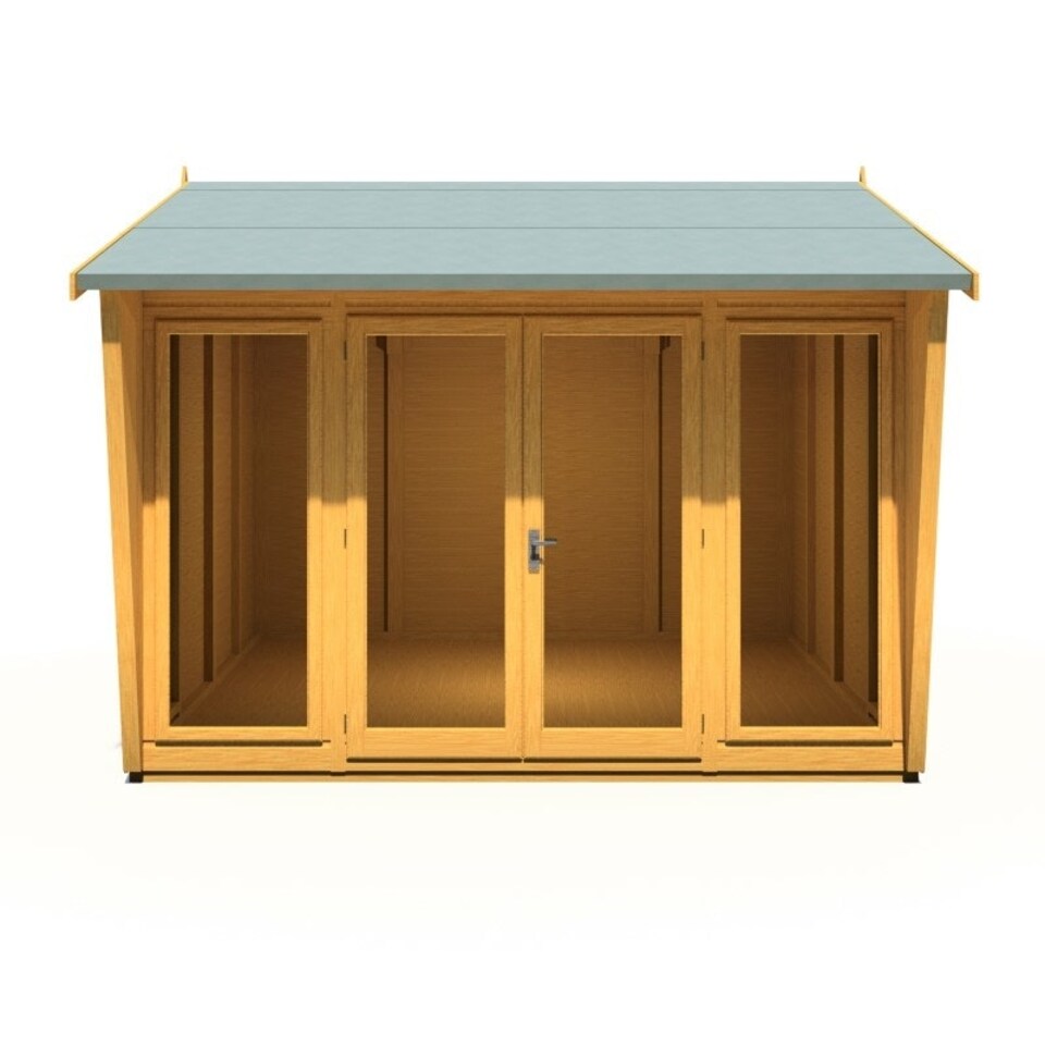image 1 of Burghclere 10 x 10 Feet Summerhouse - L358.6 x W320.8 x H250 cm Brown