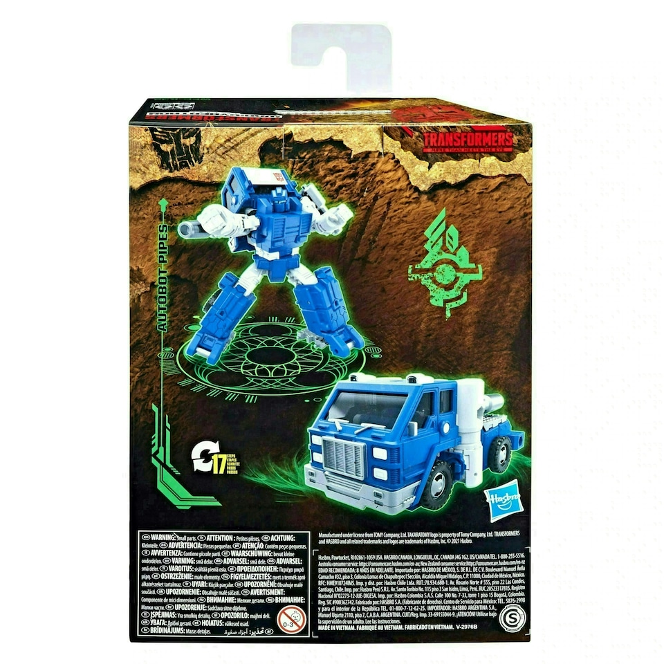 image 1 of Transformers War for Cybertron: Kingdom Autobot Pipes 12.5 cm Deluxe Class Action Figure