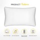 image 4 of MONHOUSE Pocket Sprung Pillow - Sleeping Pillow - Bed Pillow - Orthopedic Pillow - Body Pillow - Bounce Back Guarantee - Relieves Head, Neck Pain - White