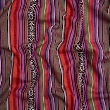 Minerva Core Range Orange Mexico Woven Stripe Jacquard Canvas Fabric for Bag Making, Dressmaking, Upholstery, 150cm / 59" Wide - per metre