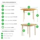 image 5 of Furniturebox Salcombe Oak and Cream Solid Wood Round Dining Table