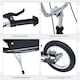 image 2 of HOMCOM Teen Scooter Adjustable Height Dual Brakes Rubber Wheels Kickstand, Black