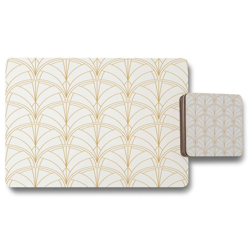 image 1 of Vintage minimalistic (Placemat & Coaster Set)