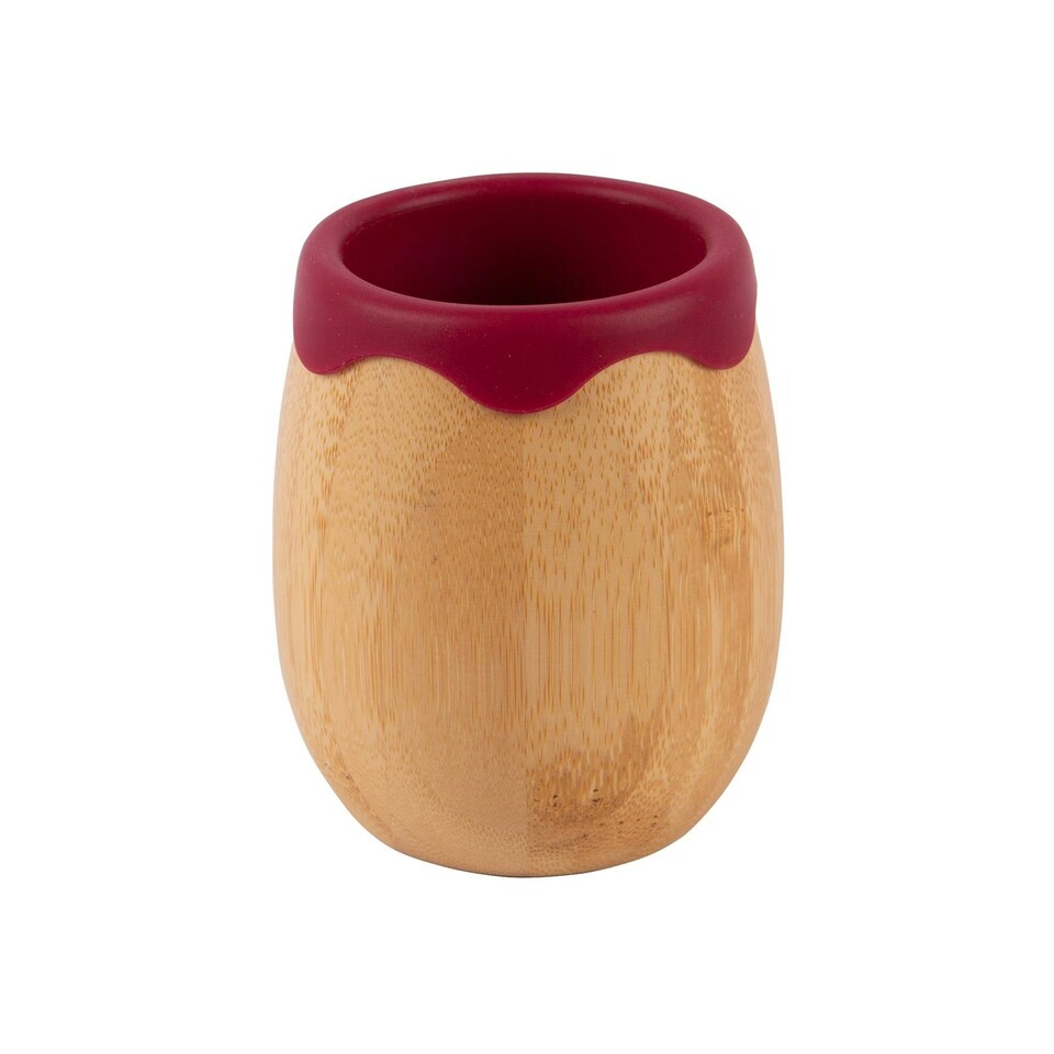 image 1 of Tiny Dining Bamboo Baby Trainer Cup - 130ml - Red Red