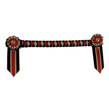 ShowQuest Boston Brow Band - Navy/Red/Gold - Pony