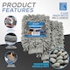 image 4 of Microfibre Cloth Car Wash Mitt Glove Double Sided Wash Mitt for Car Washing - Pack of 2