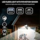 image 2 of ValueLights LED 50w IP65 Black Outdoor Garden Flood Wall Light In Cool White