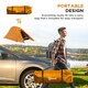 image 6 of Outsunny Double Layer Camping Tent for 1-2 Man, 2000mm Waterproof, Green