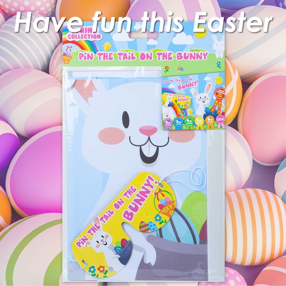 image 1 of vfm-estore Easter Pin the Tail on the Bunny Game 50cm x 63cm Multicolour