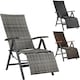 image 9 of Garden Chair Brisbane - 6-way adjustable backrest and footrest, foldable Brown