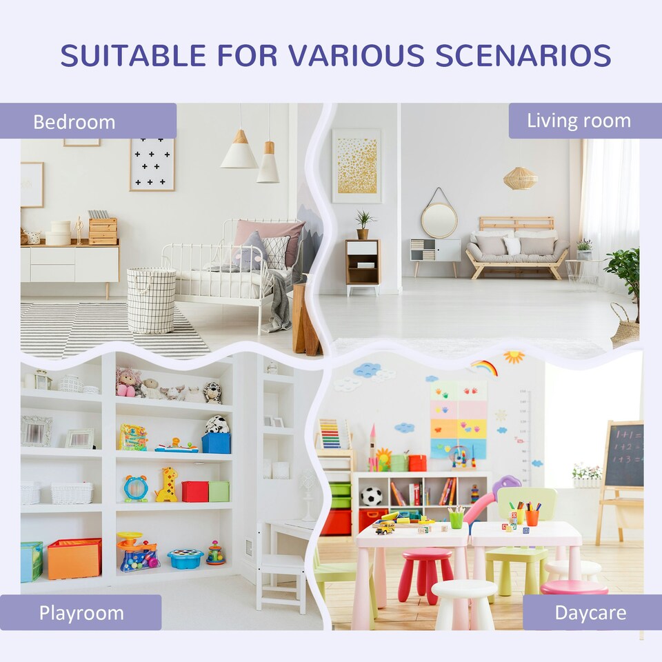 image 1 of HOMCOM Kids Cabinet w/ Six Compartments for Toys, Clothes, Books - Grey Grey | 103 x 30 x 60cm