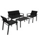 image 2 of Rattan Patio Furniture Set - Black