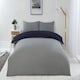 image 7 of Brights Reversible Duvet King Bed NavyGrey