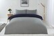 image 7 of Brights Reversible Duvet King Bed NavyGrey