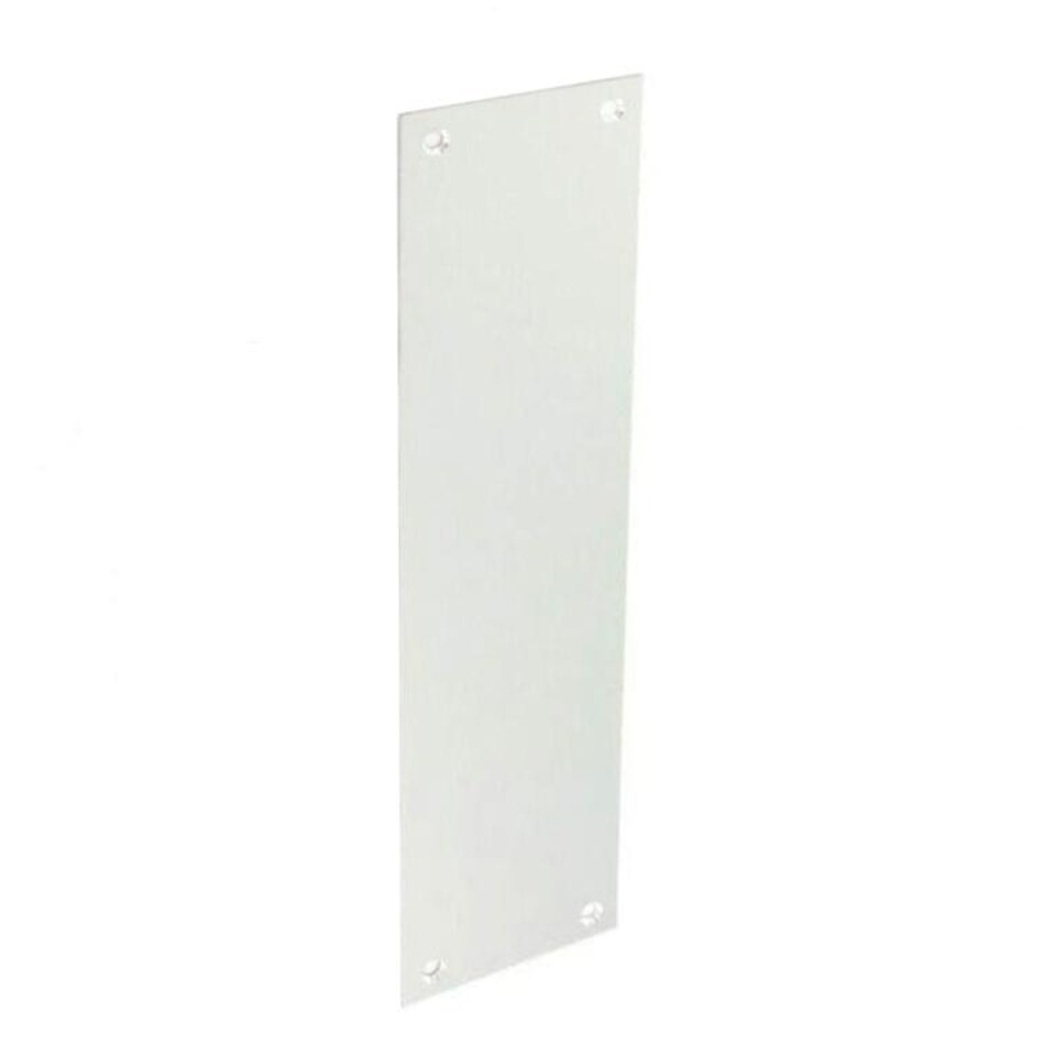 Securit Aluminium Finger Plate - Grey - 30cm
