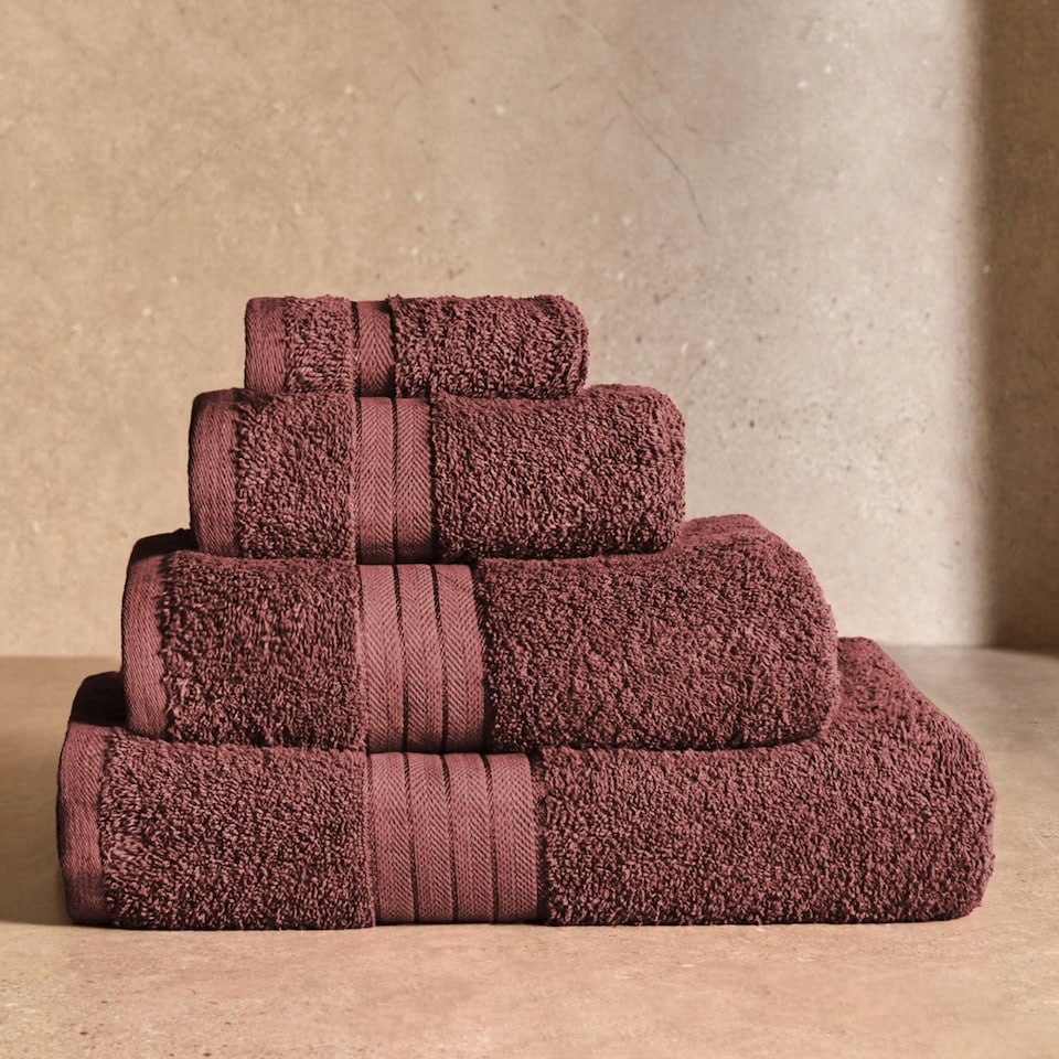 image 1 of OHS 4 x Luxury 100% Cotton 500GSM Bathroom Face Cloth Towel Red | Burgundy | Face cloth