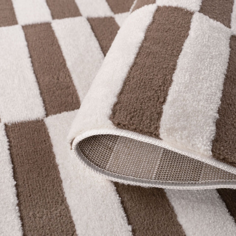 image 1 of The Rugs Loft Collection Striped Living Room Area Floor Rug and Runners Soft Pile