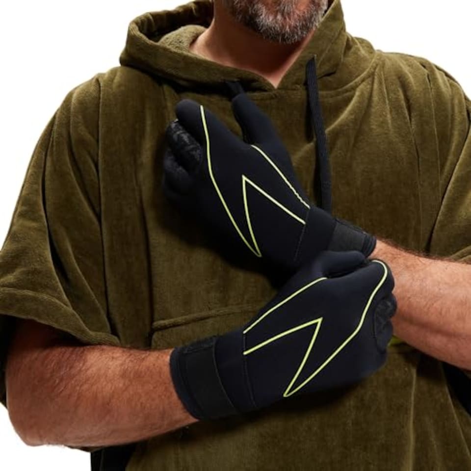 image 1 of Speedo Unisex-Adult Swim Gloves | Pool Essentials Training Aids, Check, Xxl