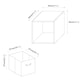 image 4 of Cube Unit with Insert | Black | Black & Red | 1