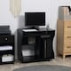 image 2 of HOMCOM Computer Table Study Desk with Sliding Keyboard Tray, Black