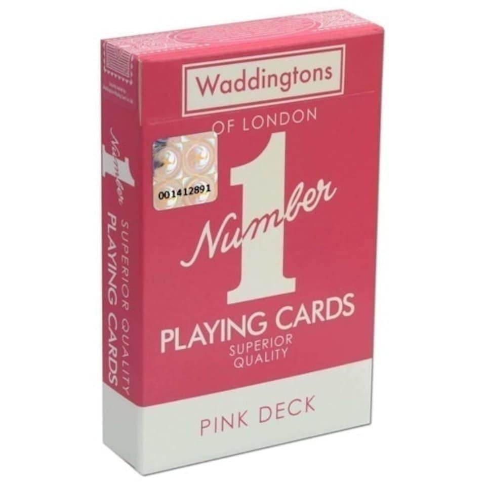 PINK - Waddingtons No1 Playing Cards