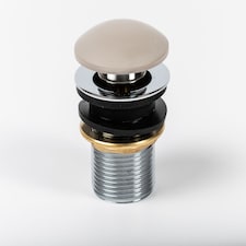 Balterley Push Down Basin Waste (Unslotted) - Light Fawn