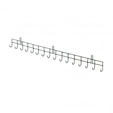 Oypla 16 Hook Wall Mounted Garden Tool Storage Rack Hanger Shed & Garage
