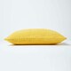 image 2 of Homescapes Nirvana Cotton Yellow Rectangular Cushion Cover - 30 x 50 cm | Yellow | Yellow | 30 x 50 cm