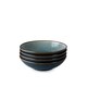 image 6 of Scandi Home Set of Four Stavanger 21cm Blue Artisan Glaze Ceramic Pasta Bowls Blue